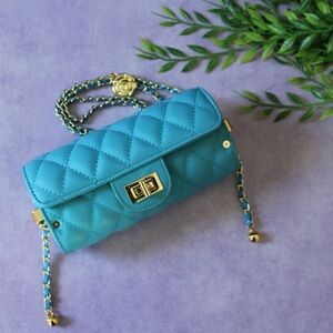 Blue Mini Crossbody Purse